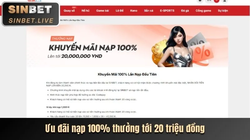 Thưởng hoàn trả hàng ngày tại 56wim04